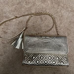 Gold Tory Burtch crossbody